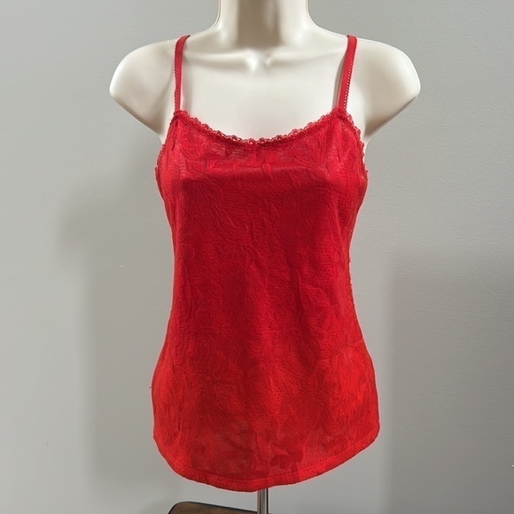 ELLE Women's Red Tank Top Size S - Picture 2 of 11